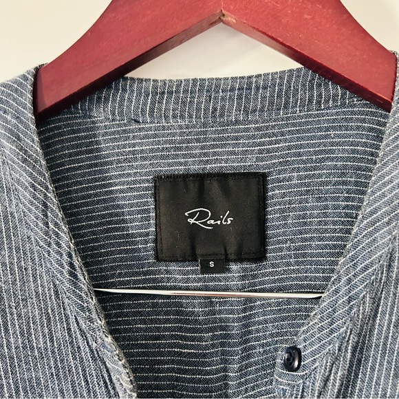 Rails Blue Juliette Linen Blend Dress Size Small - Picture 7 of 11